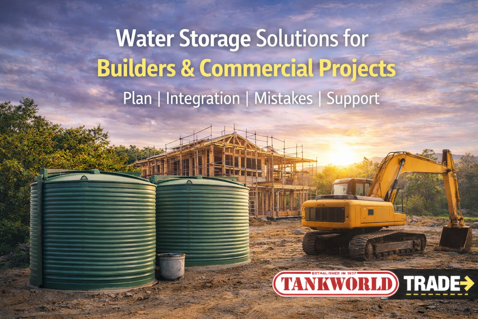 Water Storage Guides for Builder and Trade