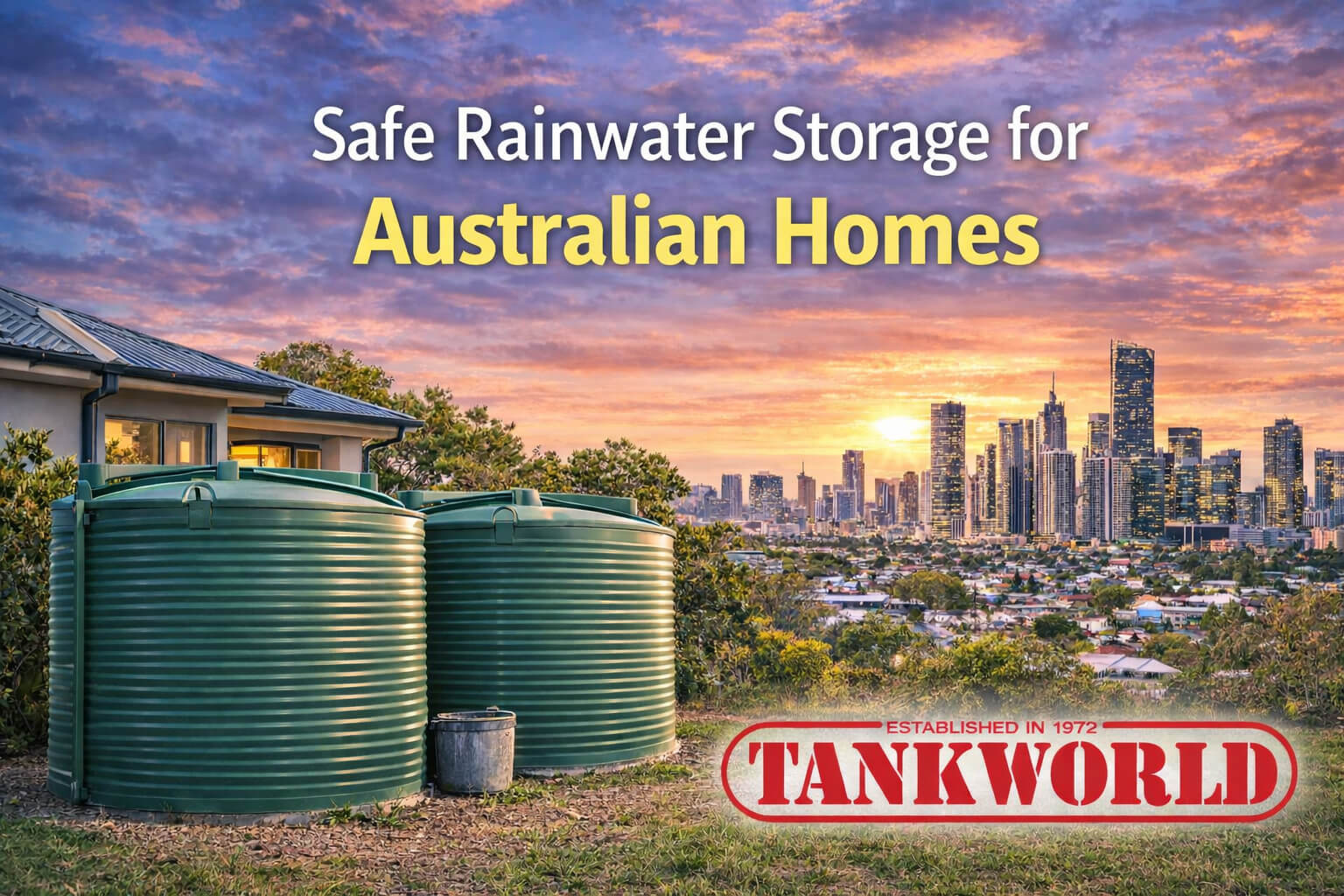 Safe rainwater storage for Australian homes